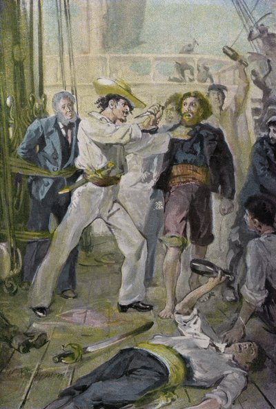 Ilustración para Peter The Whaler de William Christian Symons